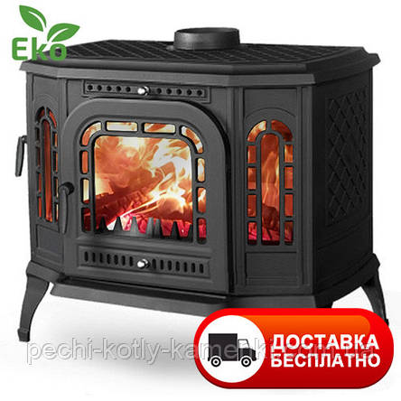 Чавунна піч Kaw-Met P7 (10,5 KW) EKO PB, LB з вторинним допалюванням, фото 1