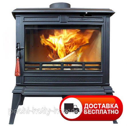 Чавунна піч KawMet S11 (8,5 KW) Premium PROMETEUS з вторинним допалюванням, фото 1