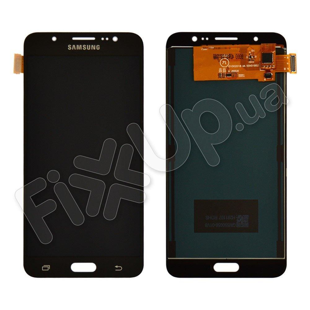 Дисплей для Samsung J710F, J710H, J710M /DS Galaxy J7 (2016) з тачскріном в зборі, колір чорний, TFT з