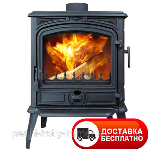 Чавунна піч KawMet S14 (6,5 KW) Premium SELENA + бічне завантаження