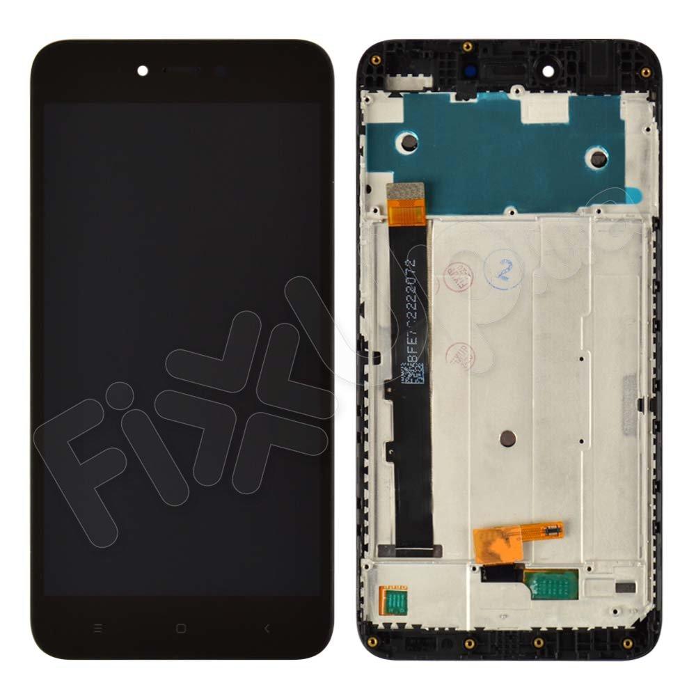 Дисплей для Xiaomi Redmi Note 5A, Y1 Lite з тачскрином і рамкою в зборі, колір чорний, оригінал