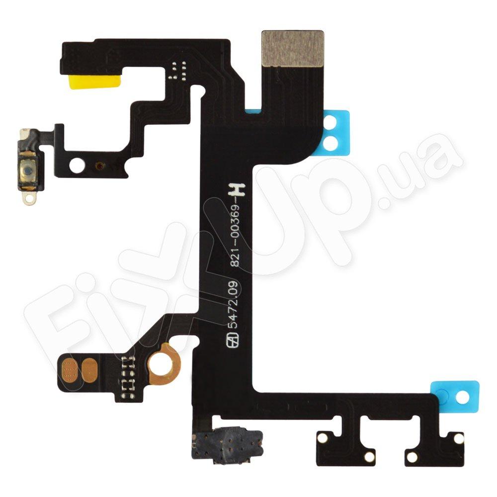 Шлейф для iPhone SE з кнопками включення, мікрофоном і спалахом