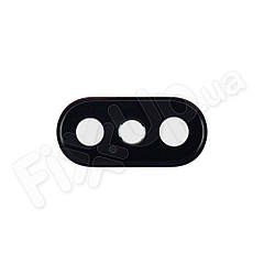 Скло з рамкою для задньої камери iPhone X, колір space grey