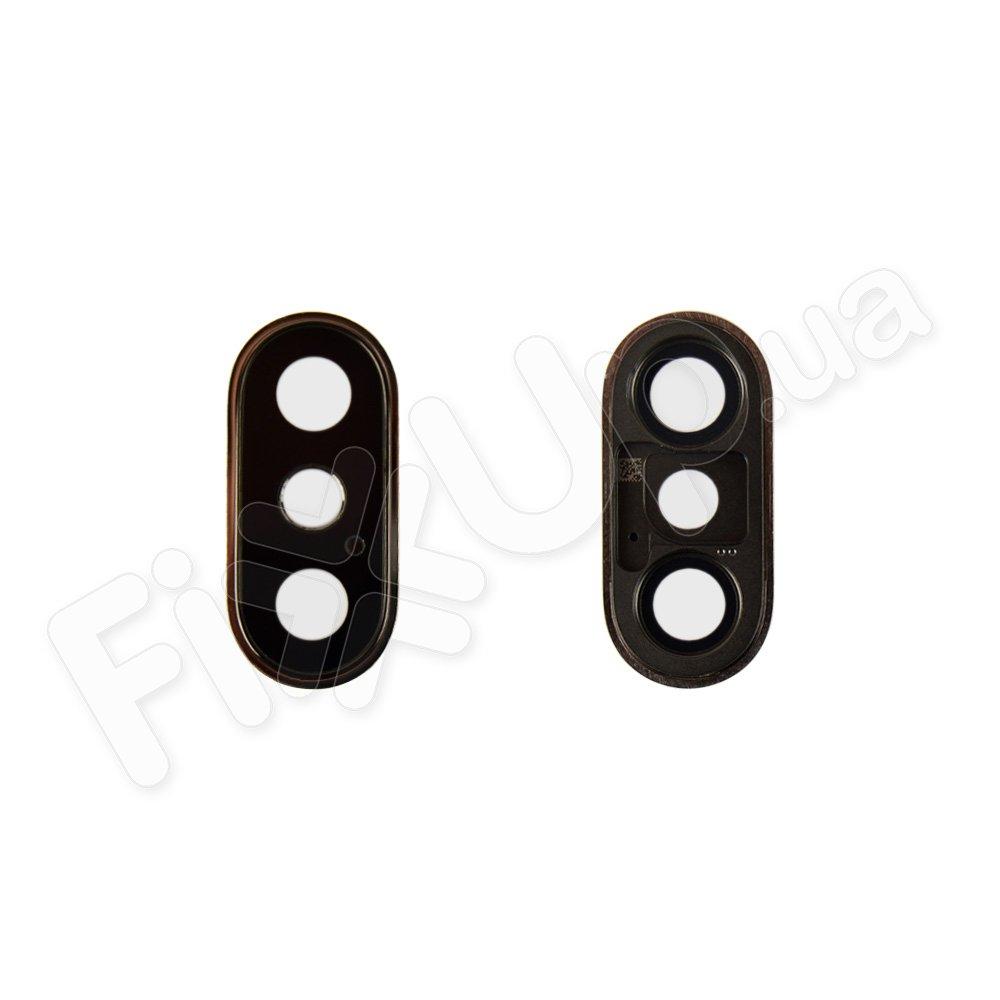 Скло камери для iPhone XS, iPhone XS Max, колір срібло