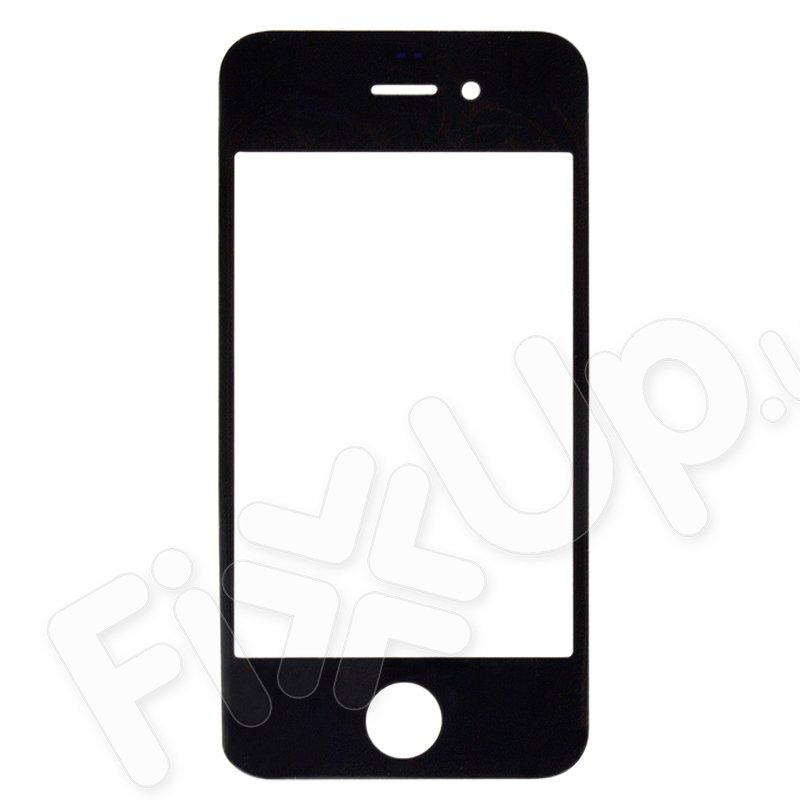Скло корпусу для iPhone 4, колір чорний