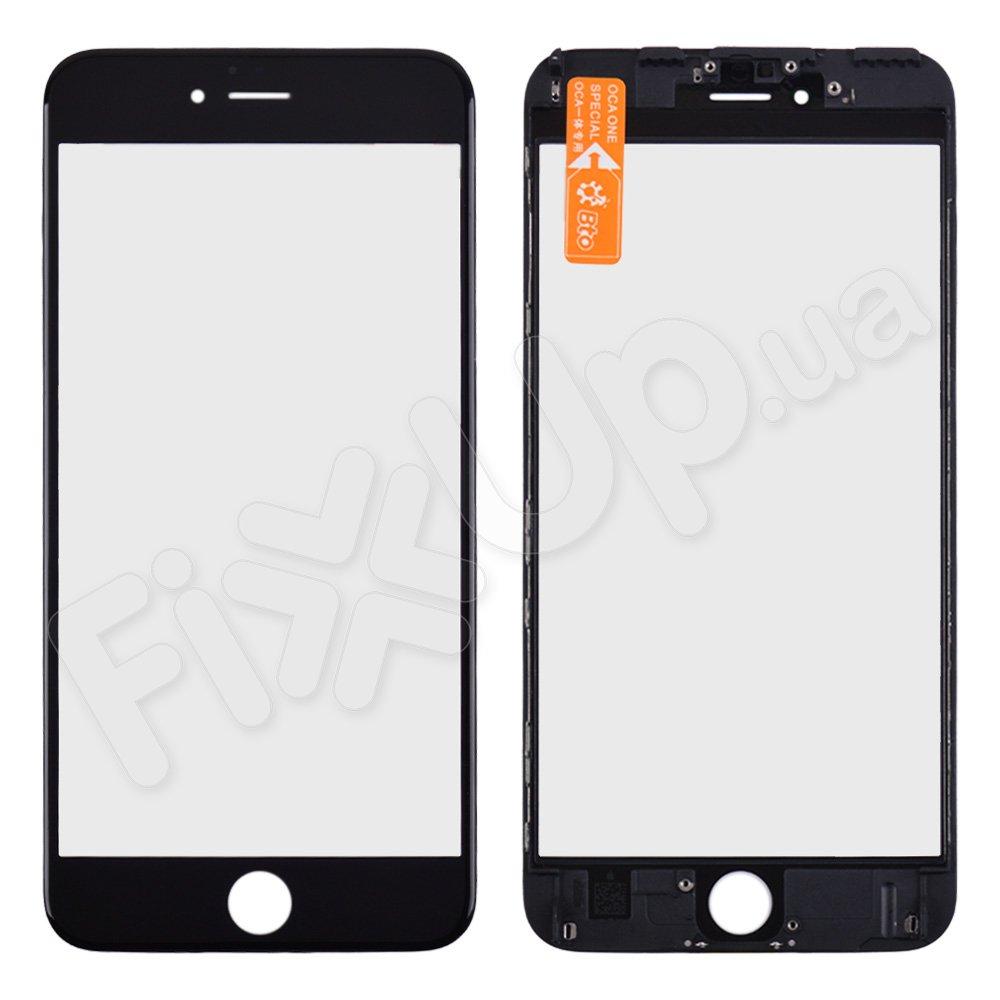 Скло корпусу з рамкою та OCA для iPhone 6S Plus, колір чорний