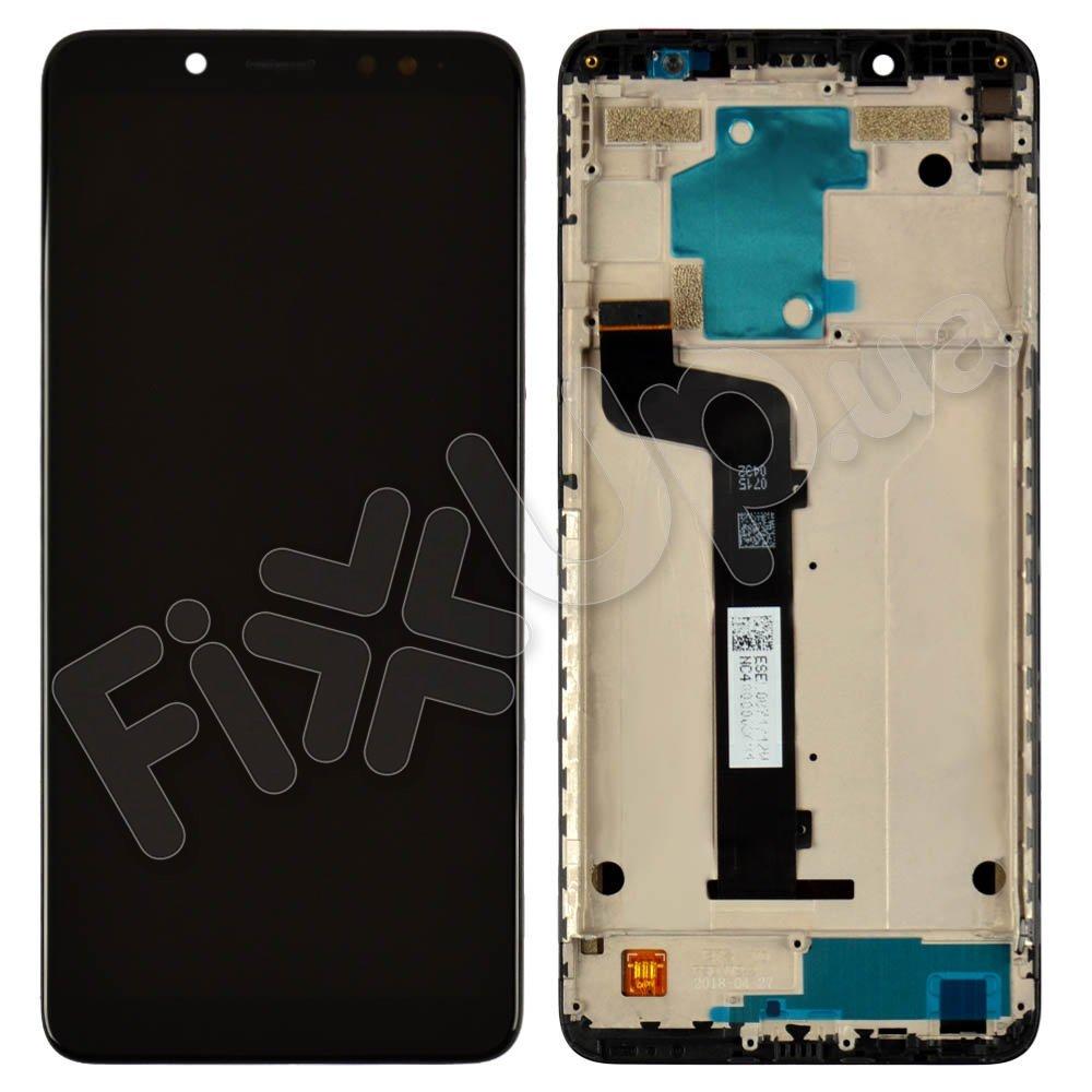 Дисплей для Xiaomi Redmi Note 5, Note 5 Pro з тачскріном і рамкою в зборі, колір чорний, Китай високо