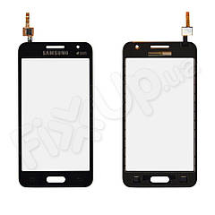 Тачскрін Samsung Galaxy Core 2 G355H, колір чорний, на 2 sim карти, ревізія 3, Китай високої якості