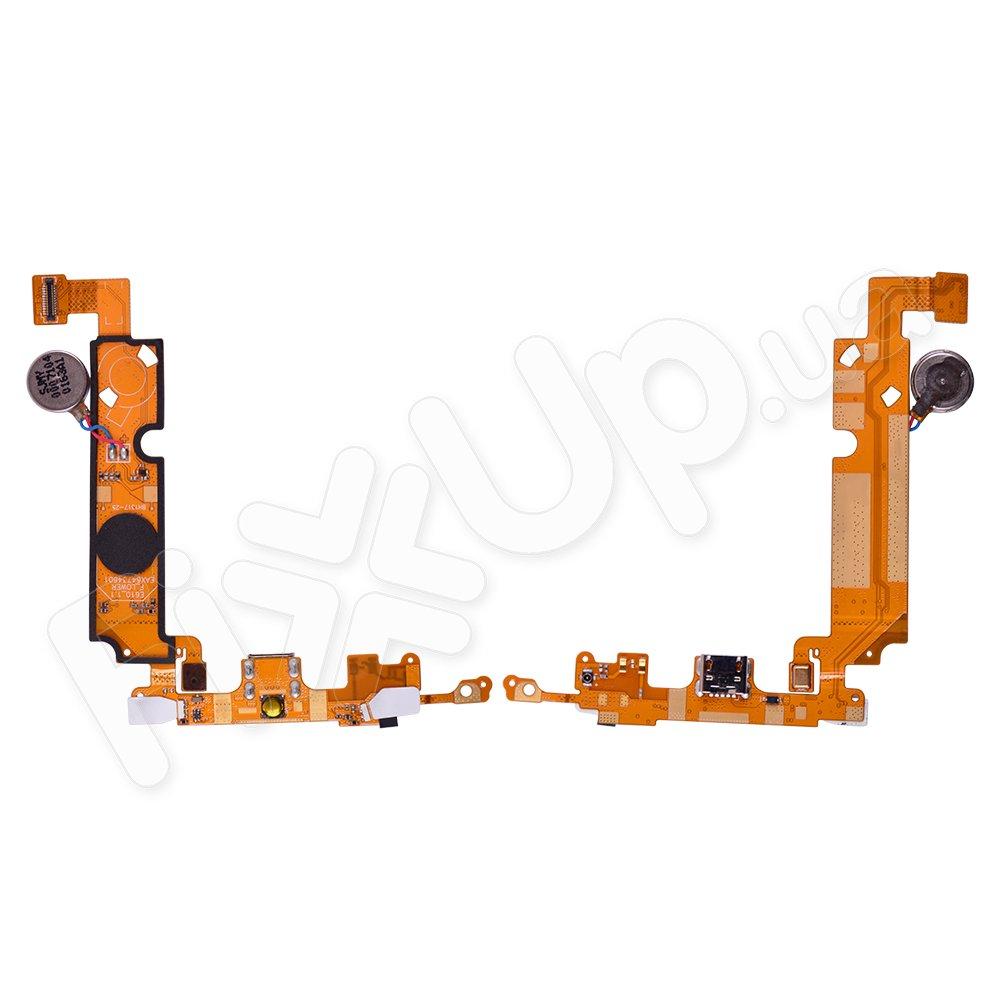 Шлейф для LG Optimus L5 E610 з роз'ємом зарядки, мікрофоном, вібромотором і компонентами