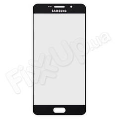 Скло корпусу для Samsung A710 Galaxy A7 (2016), колір чорний
