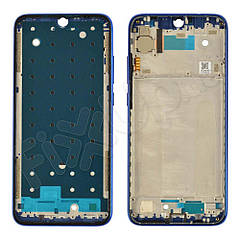 Рамка (середня частина) для дисплея Xiaomi Redmi Note 7, колір синій