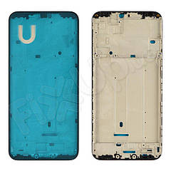 Рамка (середня частина) для дисплея Xiaomi Mi A2 Lite, Redmi 6 Pro, колір чорний