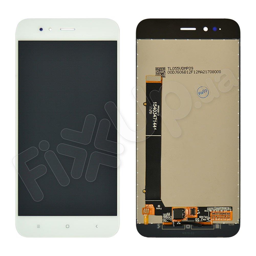 Дисплей для Xiaomi Mi A1, Mi 5X з тачскріном в зборі, колір білий, Китай високої якості