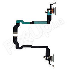 Шлейф зарядки iPhone X, колір срібло, Китай високої якості