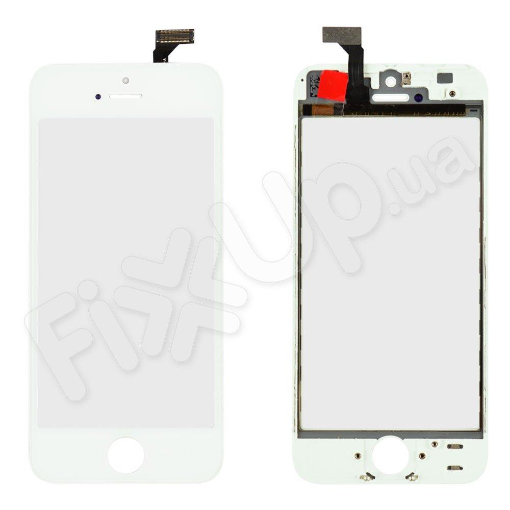 Тачскрин для iPhone 5, с рамкой, цвет белый