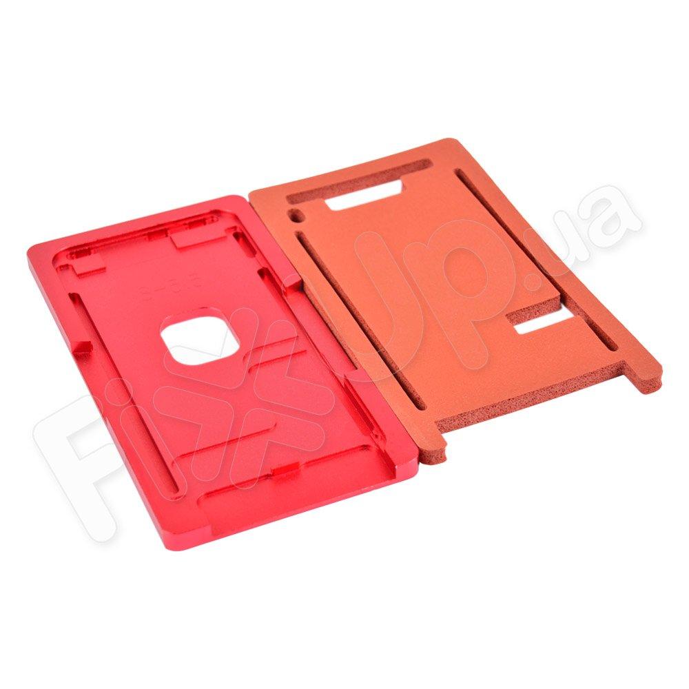 Форма металева з килимком для склеювання модулів iPhone 8 Plus, для скла з рамкою