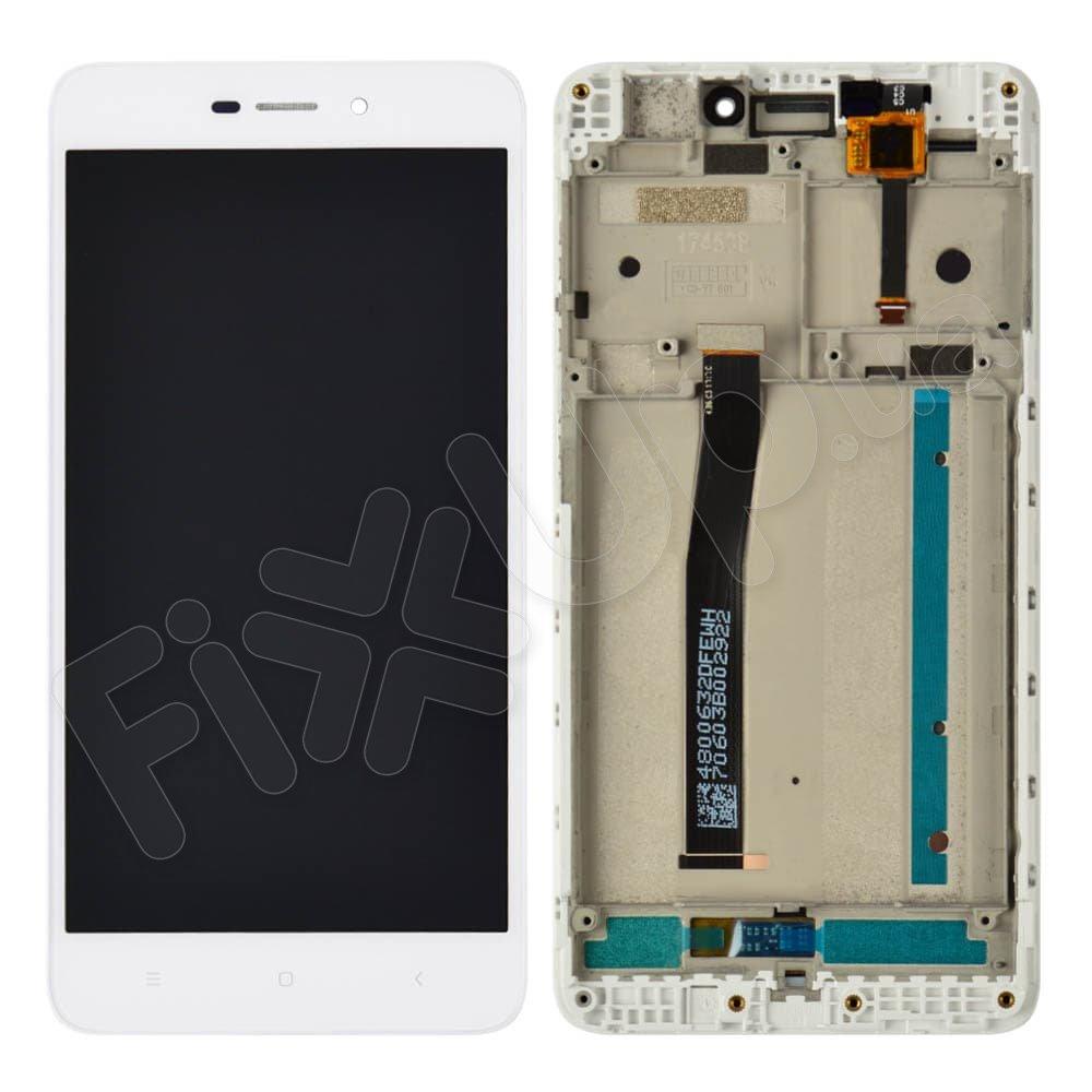 Дисплей для Xiaomi Redmi 4A з тачскрином і рамкою в зборі, колір білий, оригінал