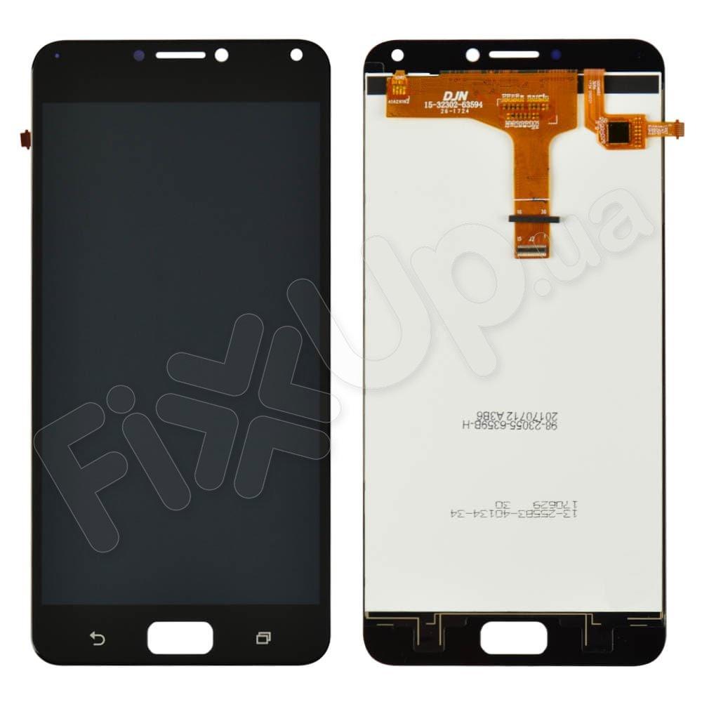 Дисплей для Asus ZenFone 4 Max (ZC554KL), 4 Max Pro з тачскріном в зборі, колір чорний, Китай високого статусу
