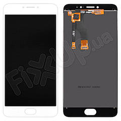 Дисплей Meizu M3 Note з тачскріном в зборі, колір білий (версія М681һ)