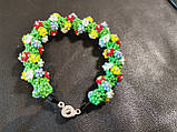 Браслет із бісеру "Польові квіти", фото 3