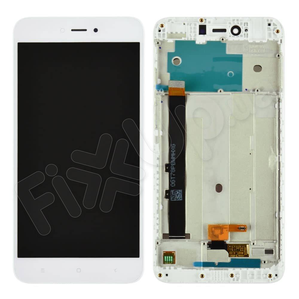 Дисплей для Xiaomi Redmi Note 5A, Y1 Lite з тачскріном і рамкою в зборі, колір білий, Китай високого