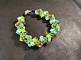 Браслет із бісеру "Польові квіти", фото 2