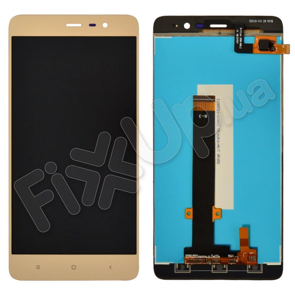 Дисплей Xiaomi Redmi Note 3 Pro SE з тачскріном в зборі (150мм), колір золотий, Китай високої якості