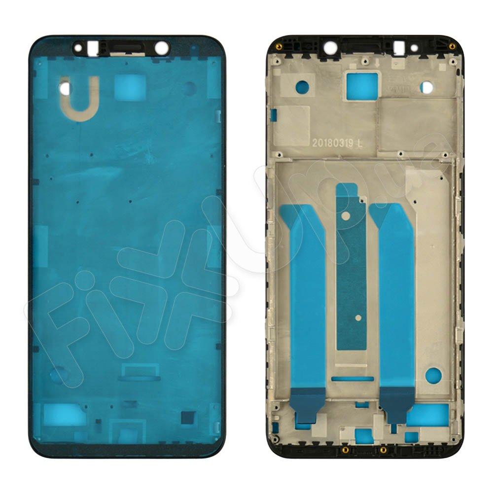 Рамка (середня частина) для дисплея Xiaomi Redmi 5 Plus, колір чорний