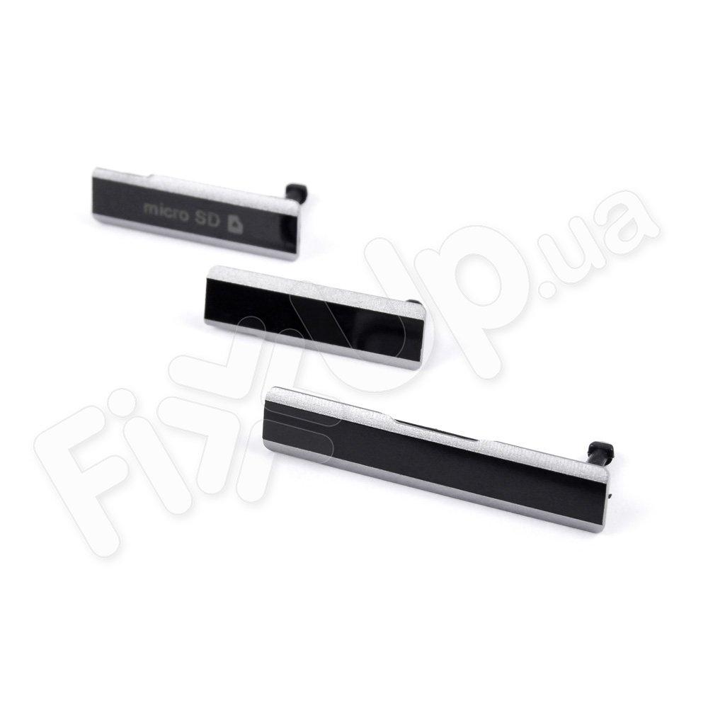 Бічна заглушка Sony C6902, C6903, C6906, C6943 Xperia Z1 L39h, колір чорний