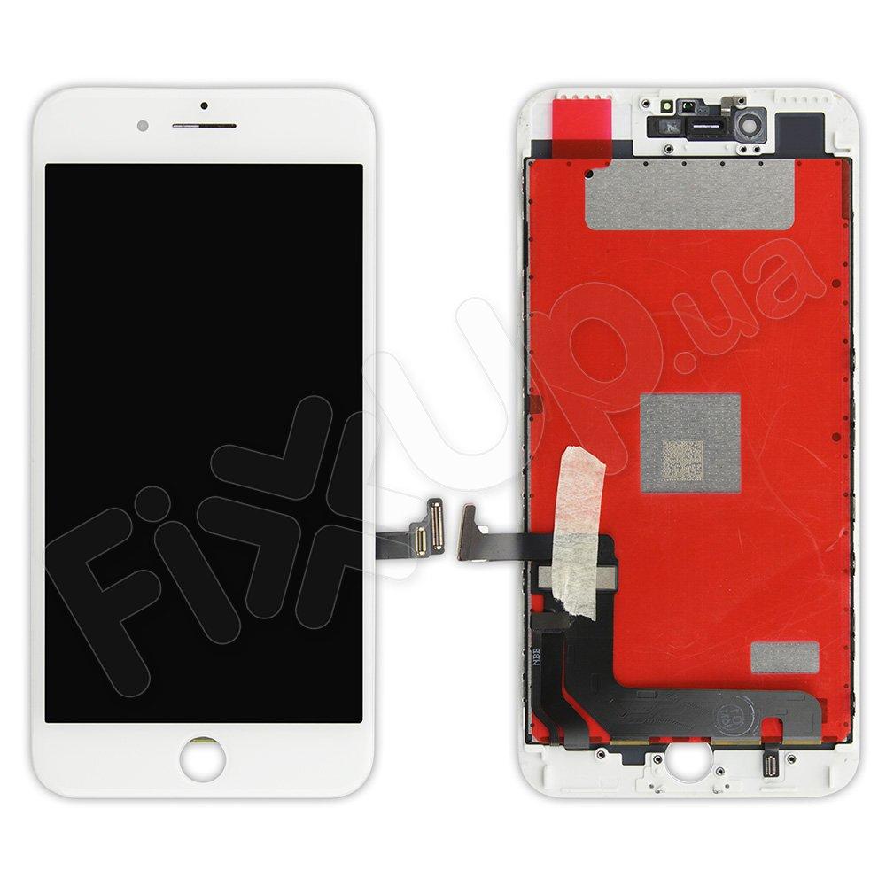 Дисплей iPhone 7 Plus з тачскрином у складі (колір білий), оригінал із заміненим склом