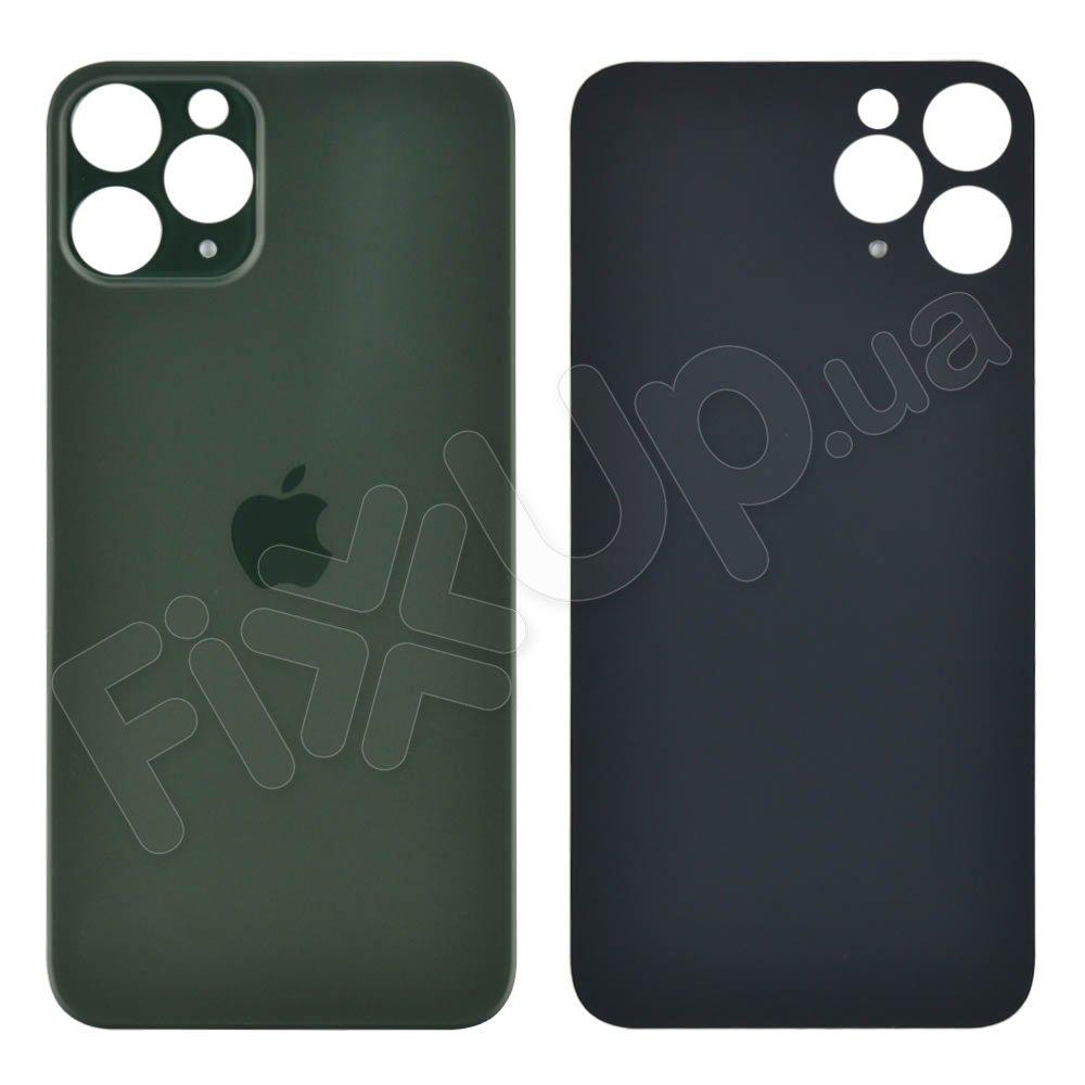 Задня кришка для iPhone 11 Pro, колір зелений, з великим отвором під камеру
