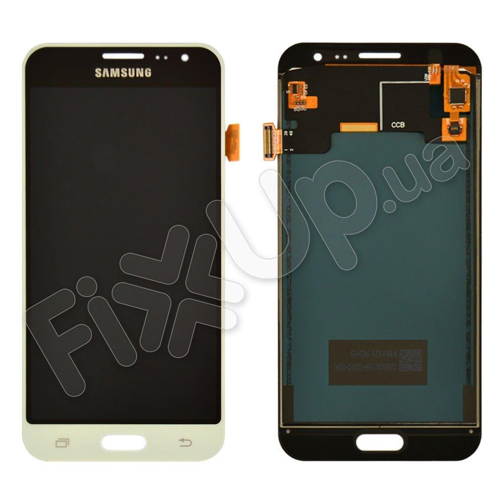 Дисплей для Samsung J320H/DS Galaxy J3 (2016) з тачскріном в зборі, колір білий, TFT c регулюванням яскравості