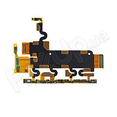 Шлейф для Sony Xperia Z1 C6902, L39h, C6903, C6906, C6943 головної плати з кнопкою включення і бічними