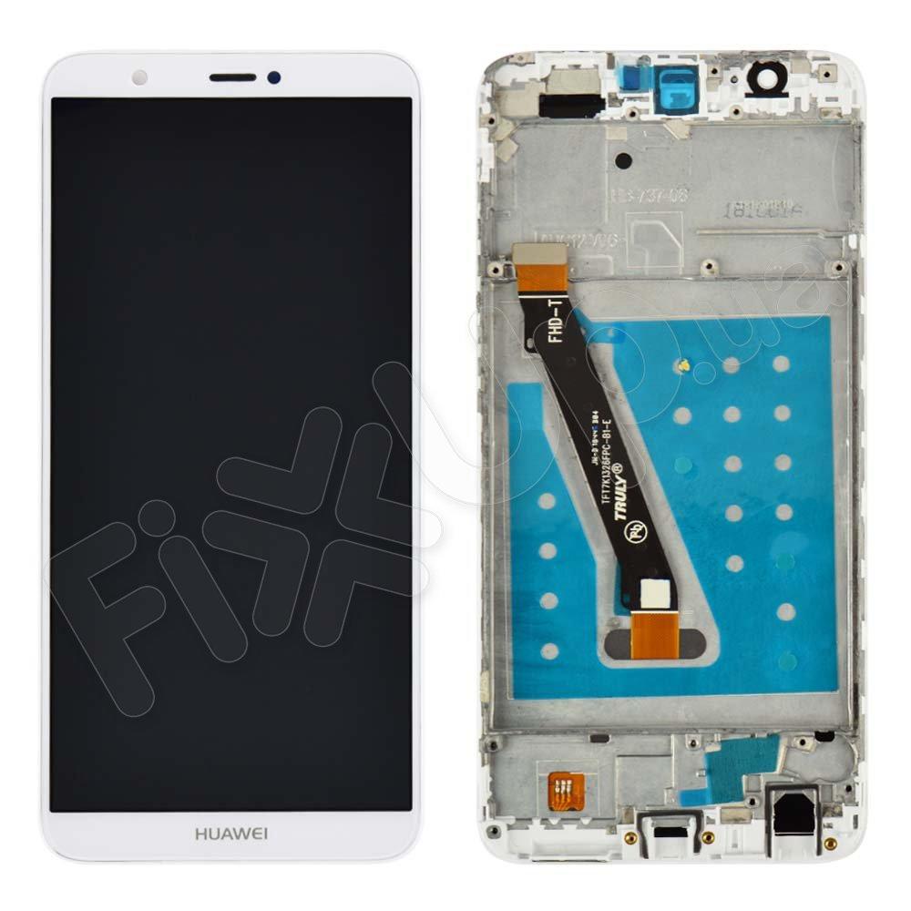 Дисплей для Huawei P Smart, Enjoy 7s (FIG-L31 FIG-LX1) з тачскрином і рамкою в зборі, колір білий, ор