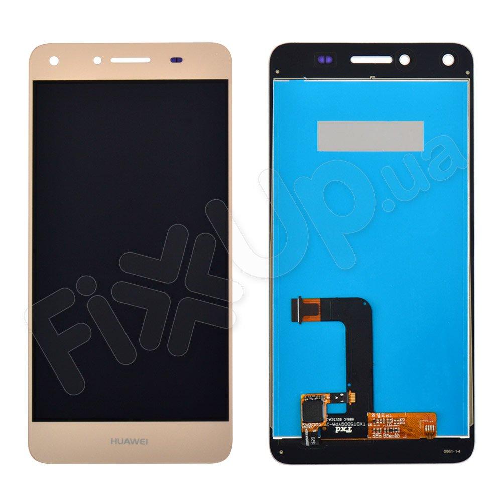 Дисплей Huawei Y5 II, Honor 5, Honor Play 5 (КУН-U29, CUN-L21) з тачскріном в зборі, колір золотий