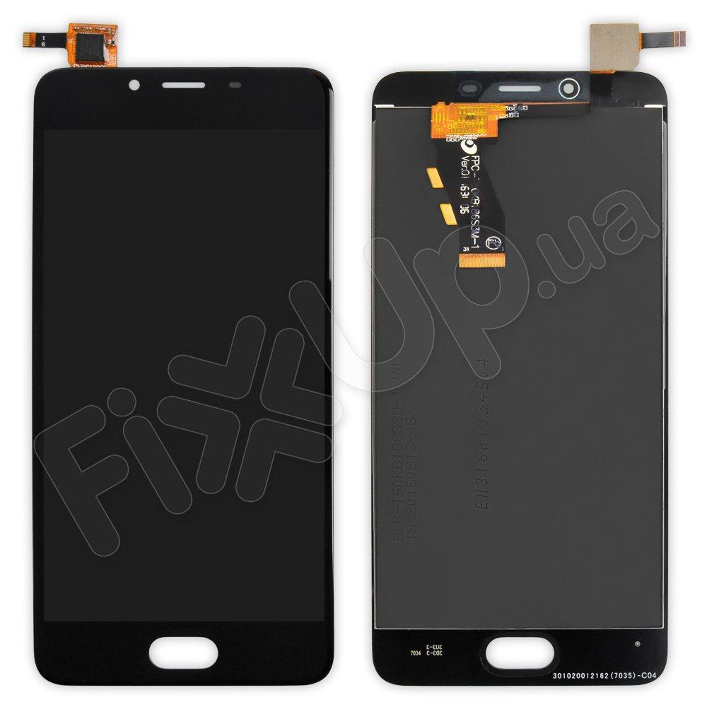 Дисплей Meizu U10 з тачскріном в зборі, колір чорний