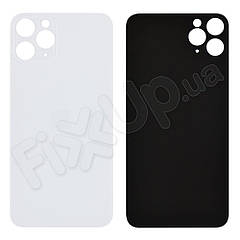 Задня кришка для iPhone 11 Pro, колір срібло, з великим отвором під камеру