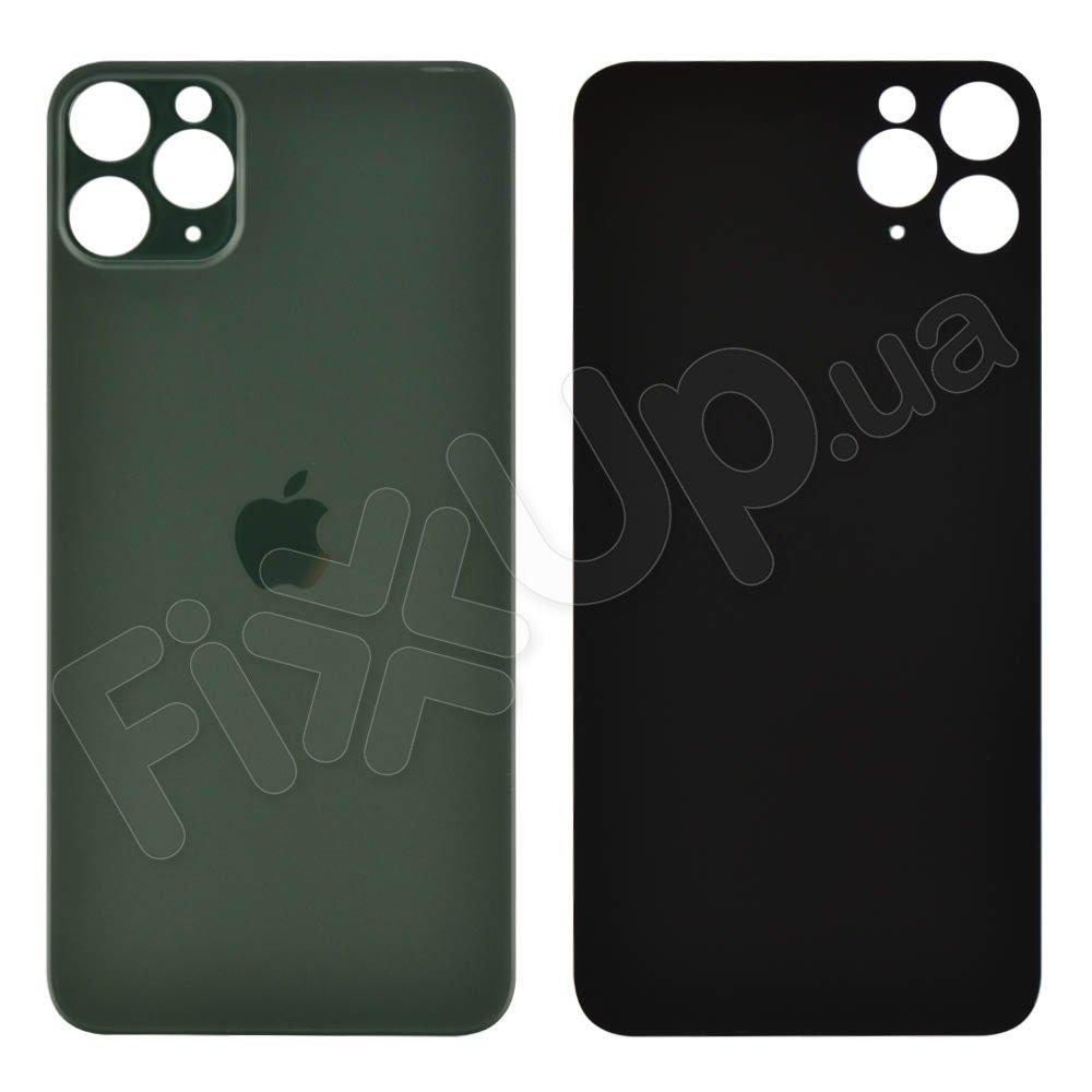 Задня кришка для iPhone 11 Pro Max, колір зелений, з великим отвором під камеру