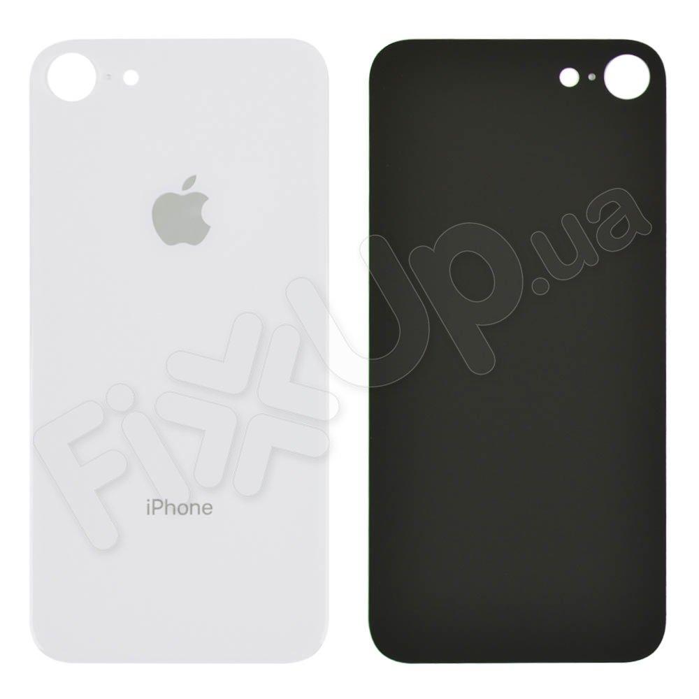 Задня кришка для iPhone 8, колір срібло, з великим отвором під камеру