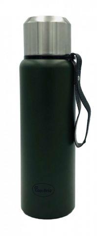 Вакуумний термос CON BRIO з подвійними стінками нержавіюча сталь 1100 мл зелений 388CB, фото 1
