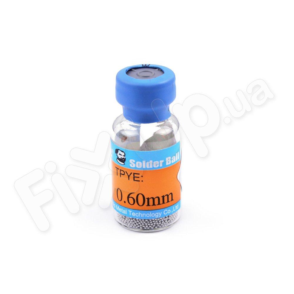 Кульки для пайки (реболлинга мікросхем), діаметр 0,6 мм