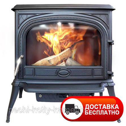 Чавунна піч KawMet S6 (13.9 KW) Premium SPHINX з вторинним допалюванням, фото 1