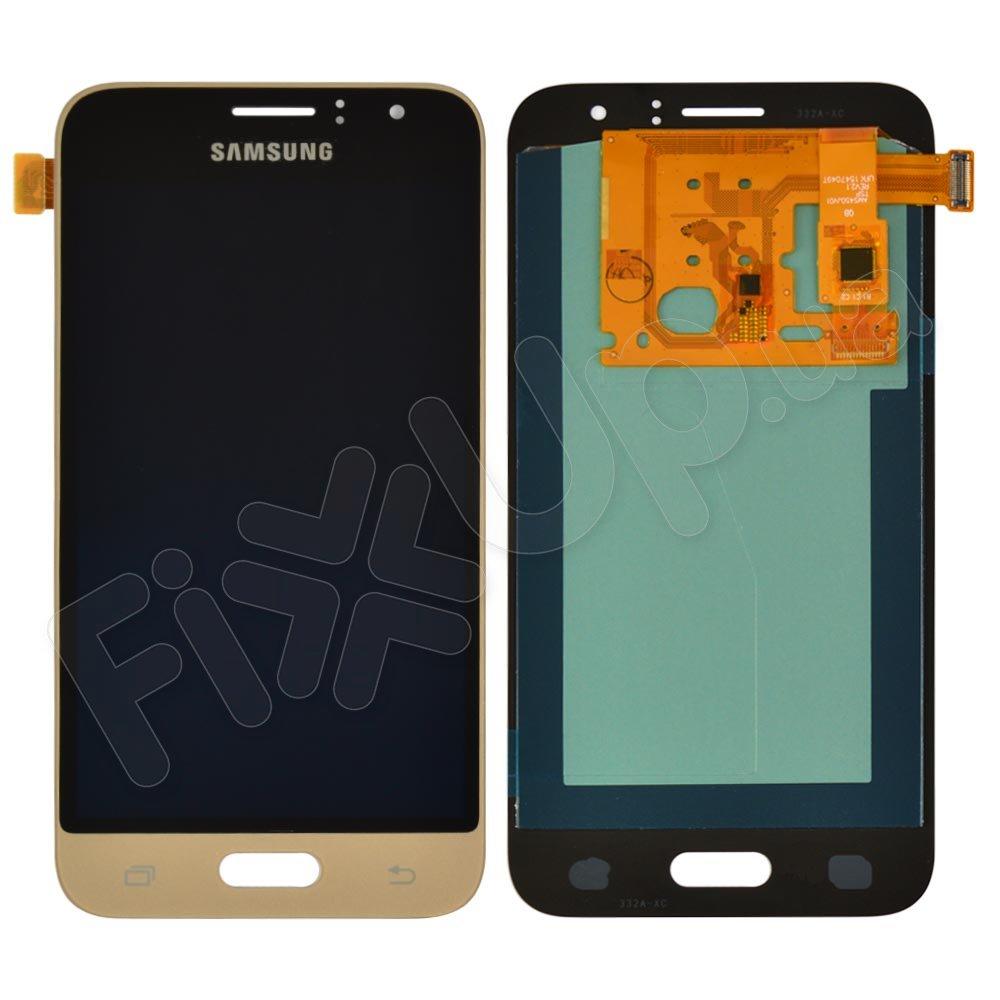 Дисплей для Samsung моделі j120 Galaxy J1 (2016) з тачскріном в зборі, колір золотий, OLED