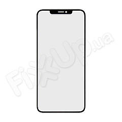 Скло корпусу для iPhone XS Max (6.5) з OCA плівкою, колір чорний