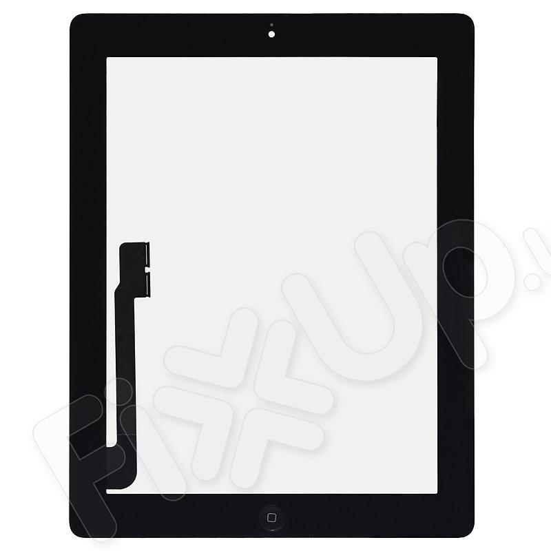Тачскрін (сенсор) зі склом і кнопкою для New iPad 3 4, колір чорний