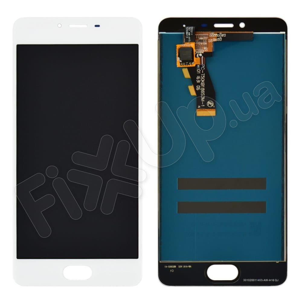 Дисплей Meizu M3s з тачскрином у зборі, колір білий, оригінал, Rev. Universal