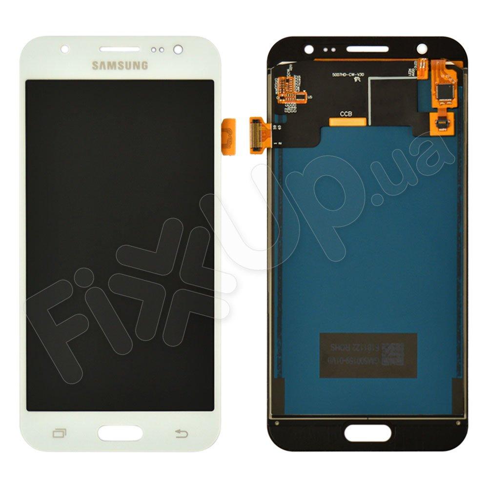 Дисплей для Samsung J500F, J500M/DS Galaxy J5 (2015) з тачскріном в зборі, колір білий, TFT c регулюванням