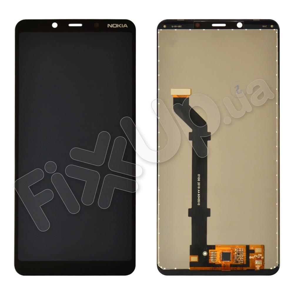 Дисплей для Nokia 3.1 Plus Dual Sim з тачскріном в зборі, колір чорний