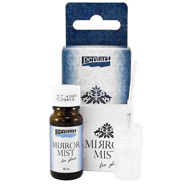 Фарба-спрей "Ефект дзеркала" для скла, 10 мл, Pentart, фото 1