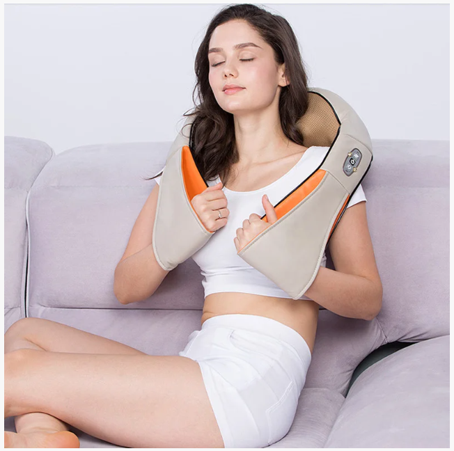 Універсальний роликовий Масажер Для Спини та Шиї Massager Of Neck Kneading